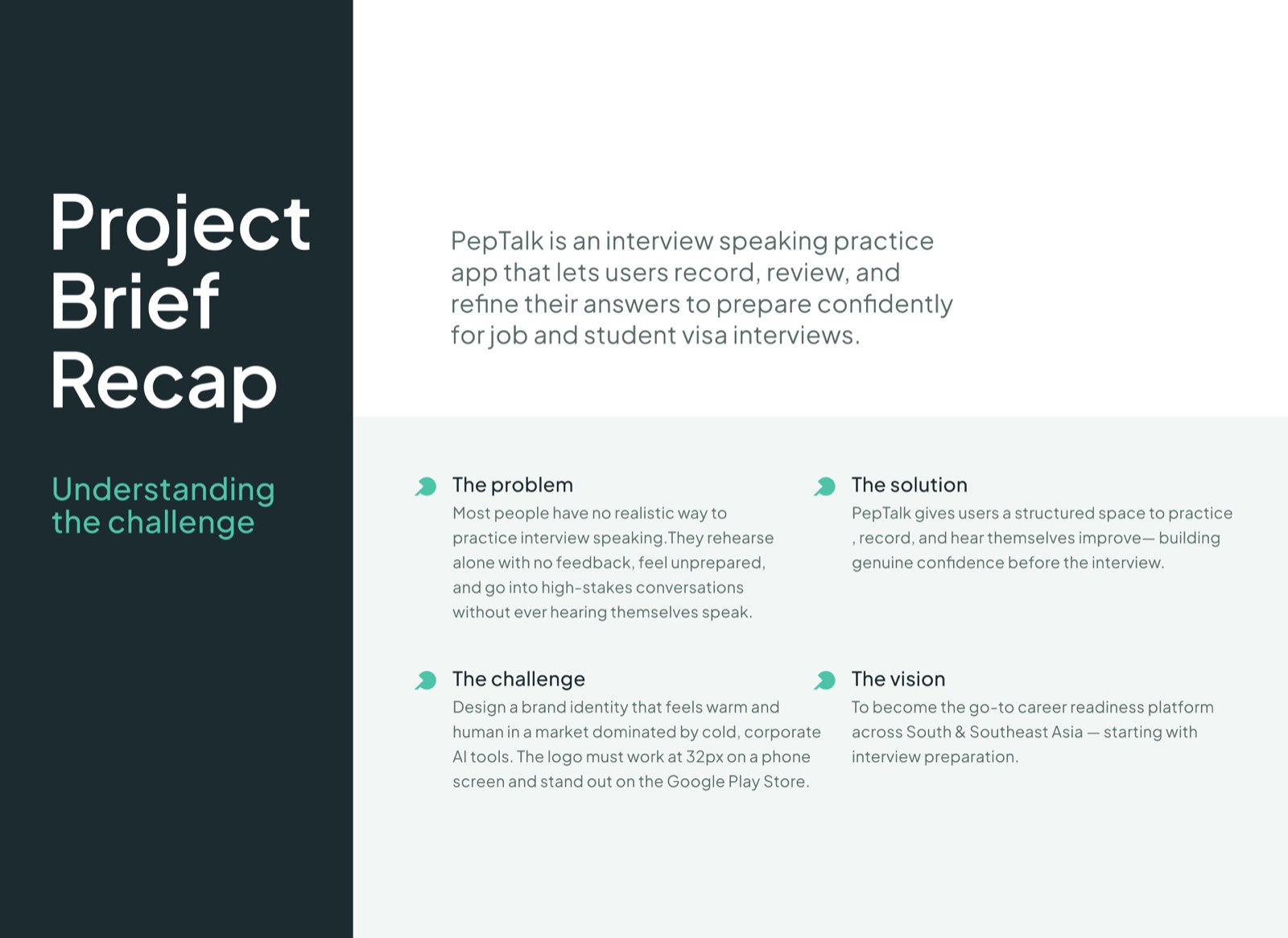 PepTalk logo construction